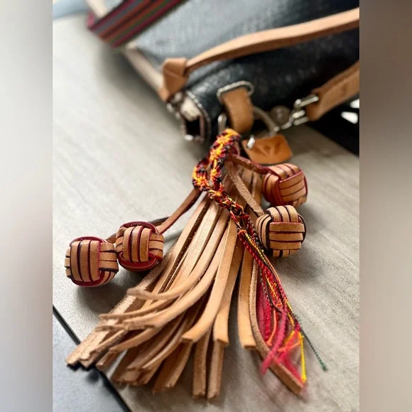 Consuela Downtown Rattler Snake Crossbody Bag Woven Strap + Charm NWOT - Picture 4 of 16